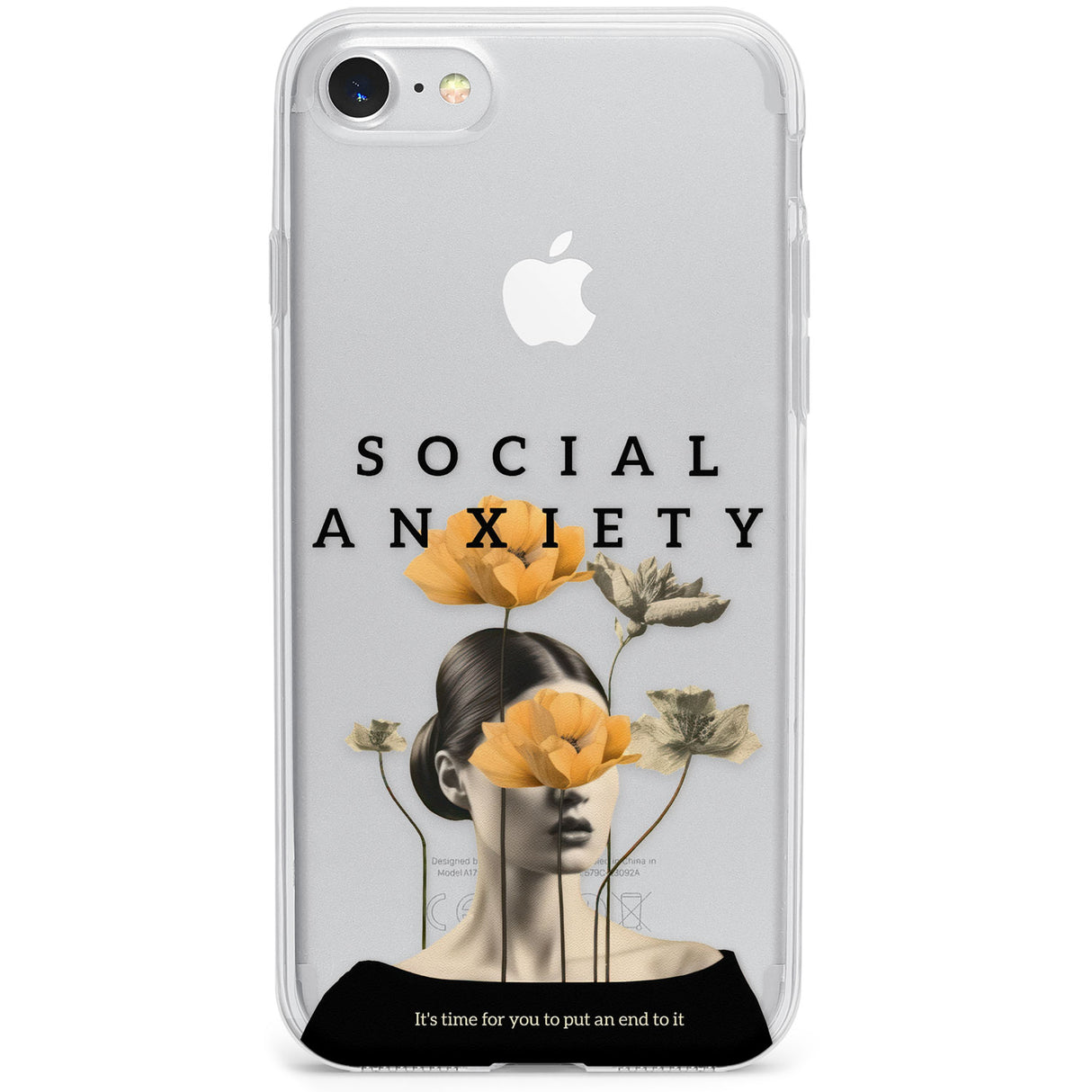 Social Anxiety Phone Case for iPhone SE 2020, iPhone SE 2022