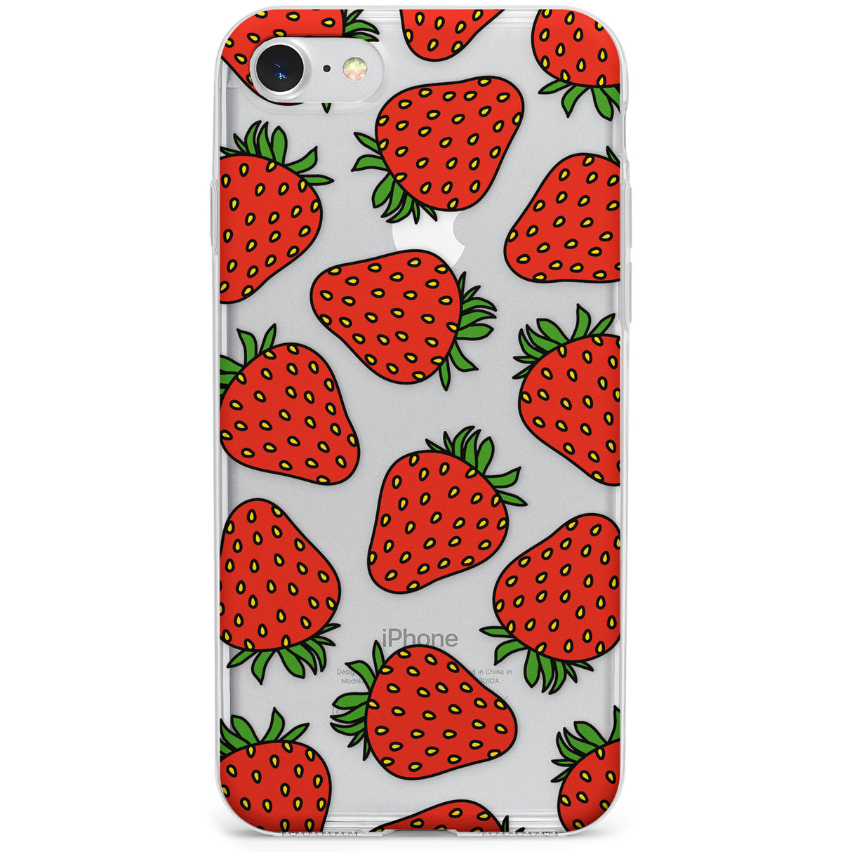 Strawberry Pattern Phone Case for iPhone SE 2020, iPhone SE 2022