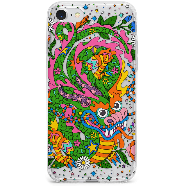 Psychedelic Jungle Dragon Phone Case for iPhone SE 2020, iPhone SE 2022