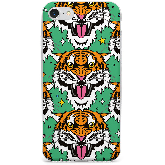 Fierce Jungle Tigers (Green) Phone Case for iPhone SE 2020, iPhone SE 2022