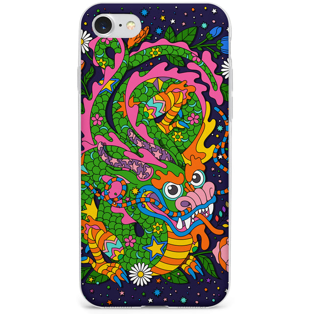 Psychedelic Jungle Dragon (Purple) Phone Case for iPhone SE 2020, iPhone SE 2022