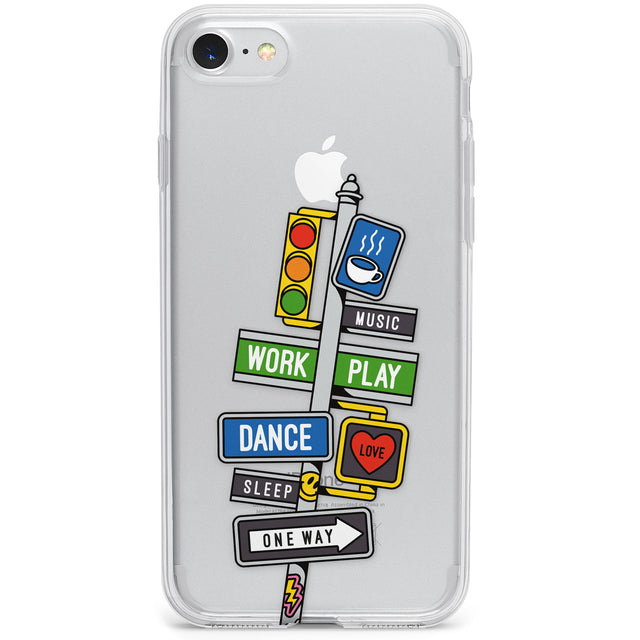 Mood Street Signs Phone Case for iPhone SE 2020, iPhone SE 2022