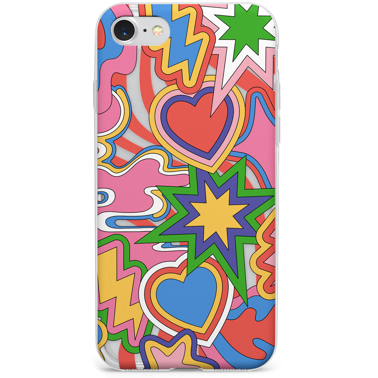 Psychedelic Pop Art Explosion Phone Case for iPhone SE 2020, iPhone SE 2022