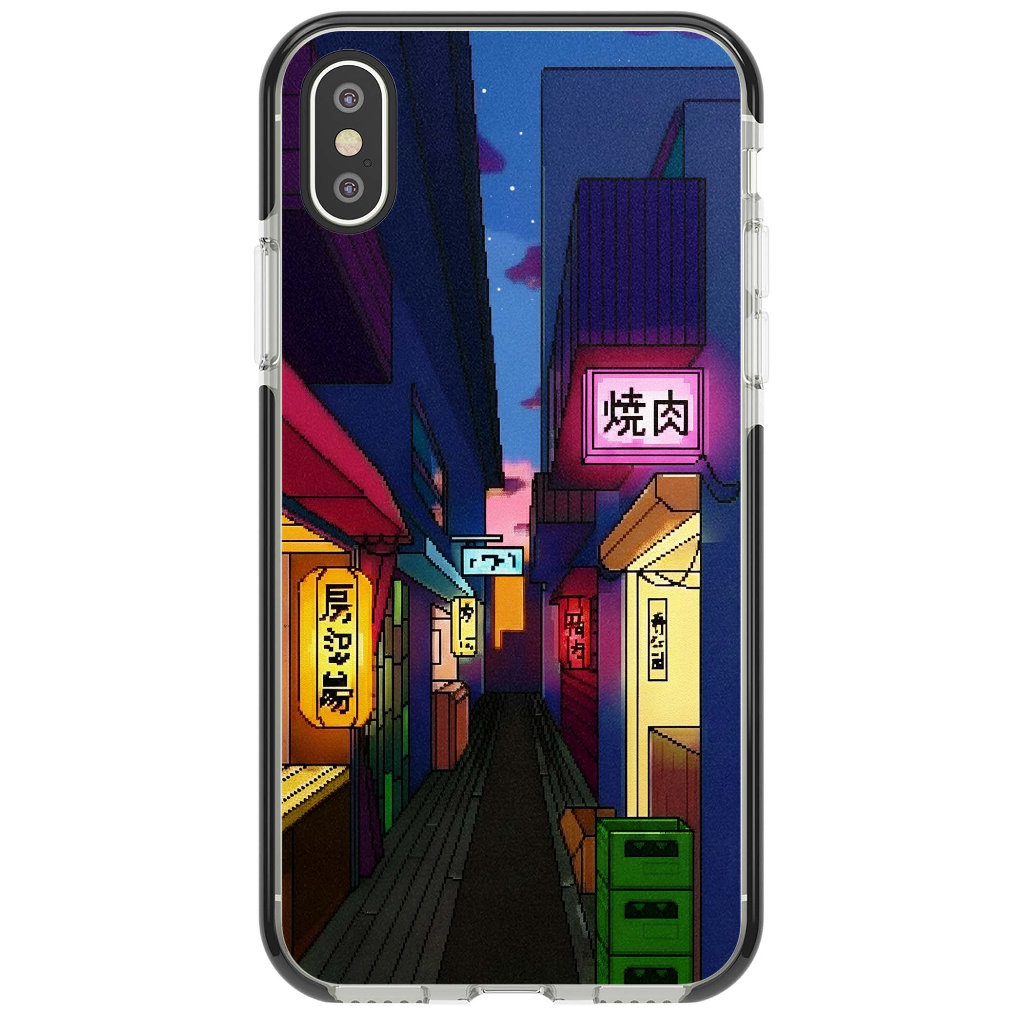 Nights In The Yokocho for him iPhone case | Black Impact case for iPhone X, iPhone XS Max, iPhone XR