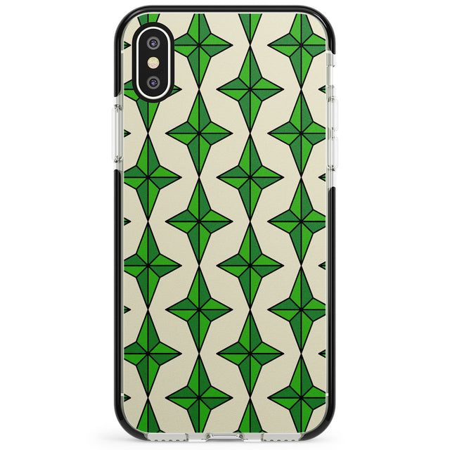 Emerald Stars Pattern Phone Case for iPhone X XS Max XR
