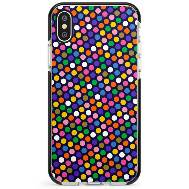 Multicolour Polka-dot Fiesta (Purple) Phone Case for iPhone X XS Max XR