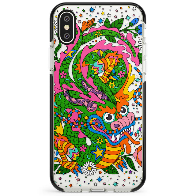 Psychedelic Jungle Dragon Phone Case for iPhone X XS Max XR