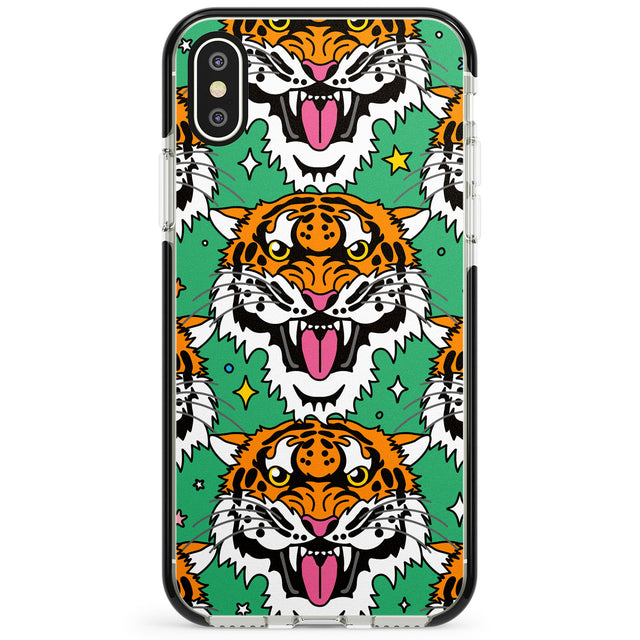 Fierce Jungle Tigers (Green) Phone Case for iPhone X XS Max XR