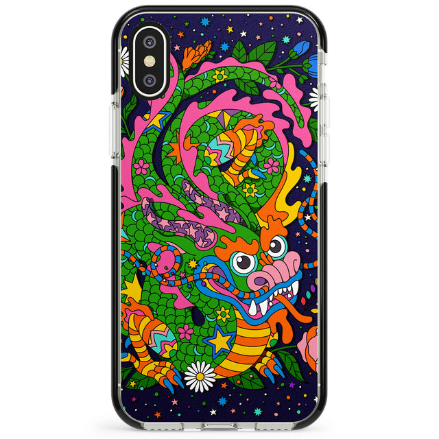 Psychedelic Jungle Dragon (Purple) Phone Case for iPhone X XS Max XR