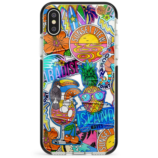 Tropical Vibes Collage Phone Case for iPhone X XS Max XR