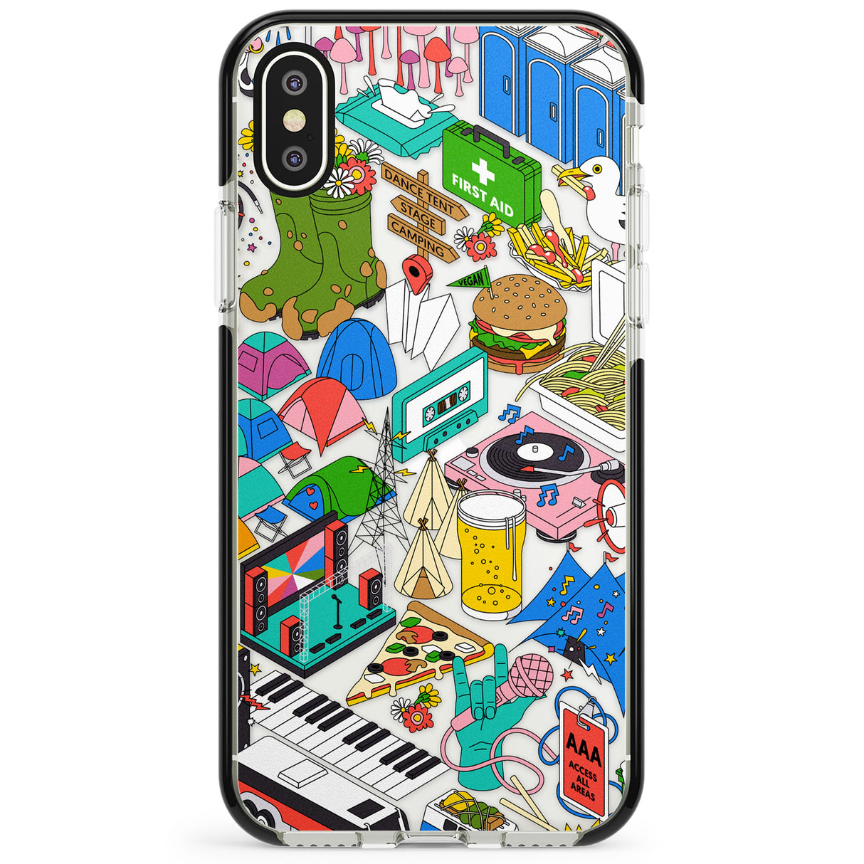 Festival Frenzy Phone Case for iPhone X XS Max XR