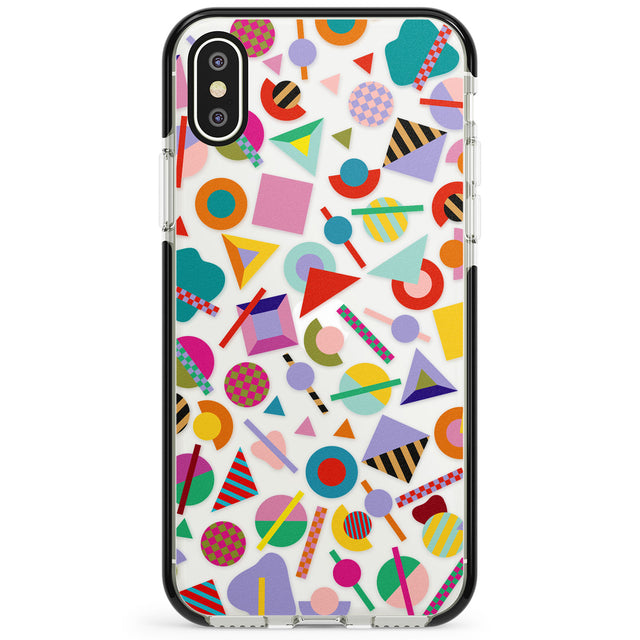 Retro Carnival Shapes Phone Case for iPhone X XS Max XR