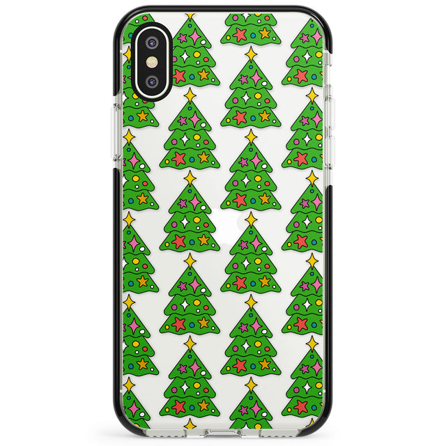 Christmas Tree Pattern (Clear) Phone Case for iPhone X XS Max XR