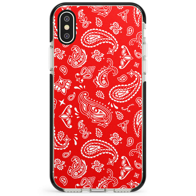 Red Bandana Phone Case for iPhone X XS Max XR