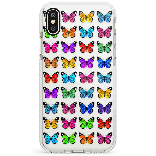 Colourful Butterfly Pattern Impact Phone Case for iPhone X XS Max XR