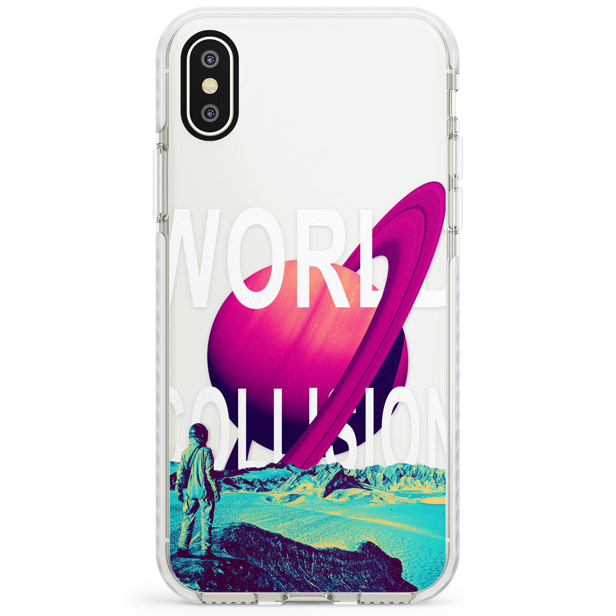 World Collision Impact Phone Case for iPhone X XS Max XR