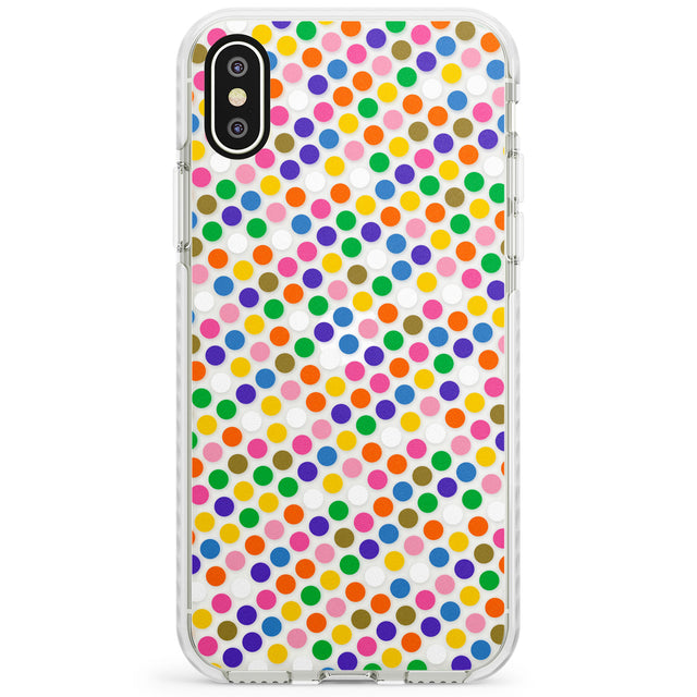Multicolour Polka-dot Fiesta Impact Phone Case for iPhone X XS Max XR