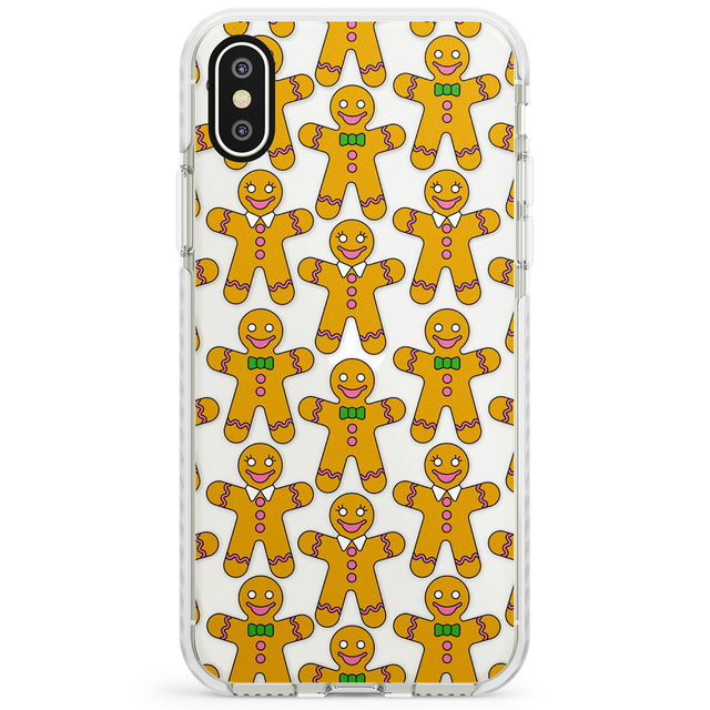 Gingerbread Cookie Pattern Impact Phone Case for iPhone X XS Max XR