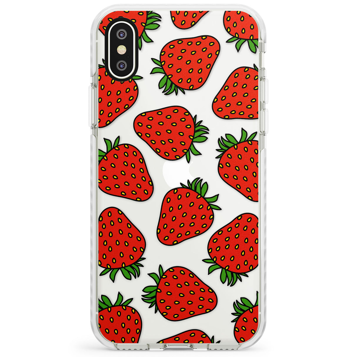 Strawberry Pattern Impact Phone Case for iPhone X XS Max XR