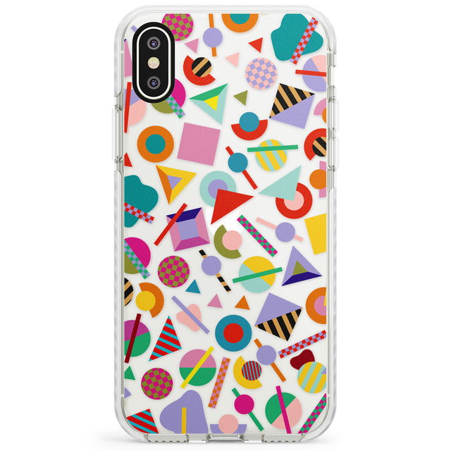 Retro Carnival Shapes Impact Phone Case for iPhone X XS Max XR