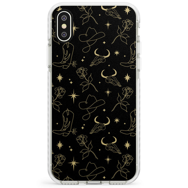 Celestial West Pattern Impact Phone Case for iPhone X XS Max XR