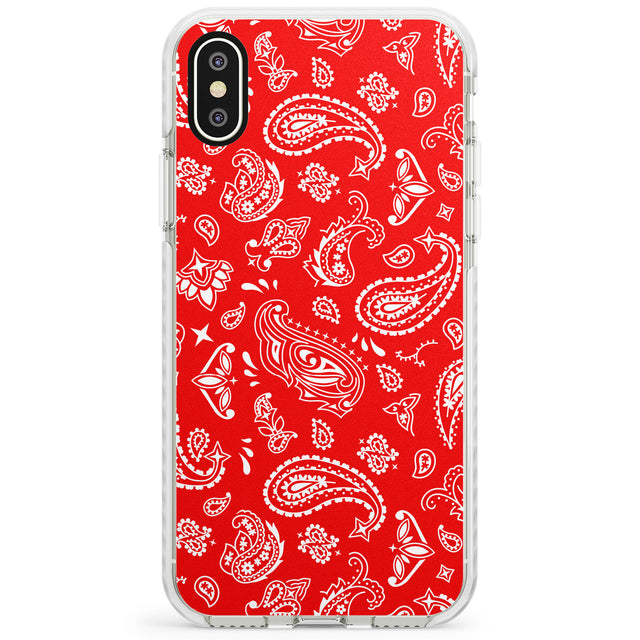 Red Bandana Impact Phone Case for iPhone X XS Max XR
