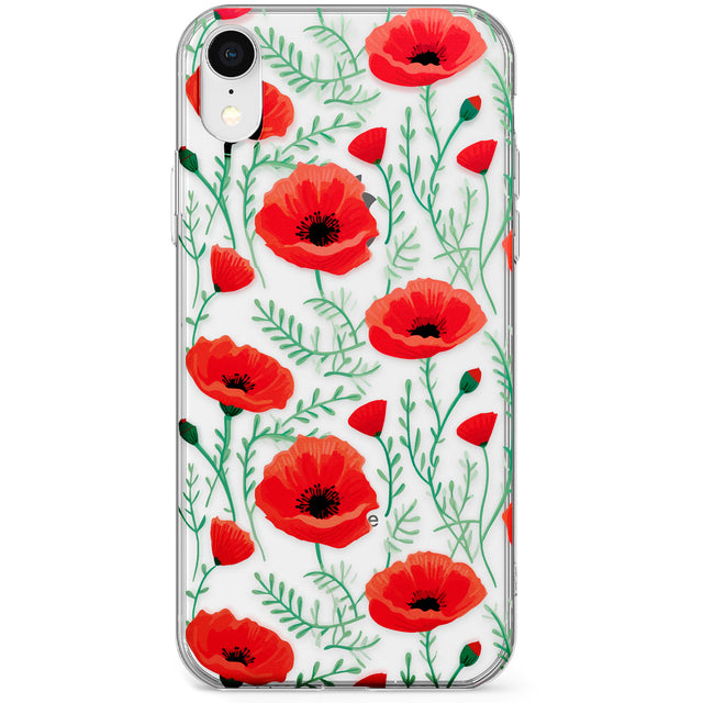 Poppy Garden Phone Case for iPhone X, XS Max, XR