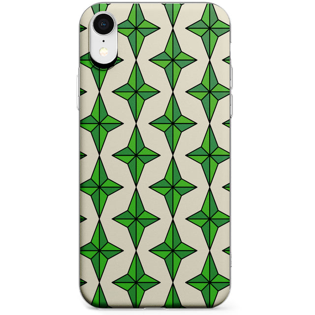 Emerald Stars Pattern Phone Case for iPhone X, XS Max, XR