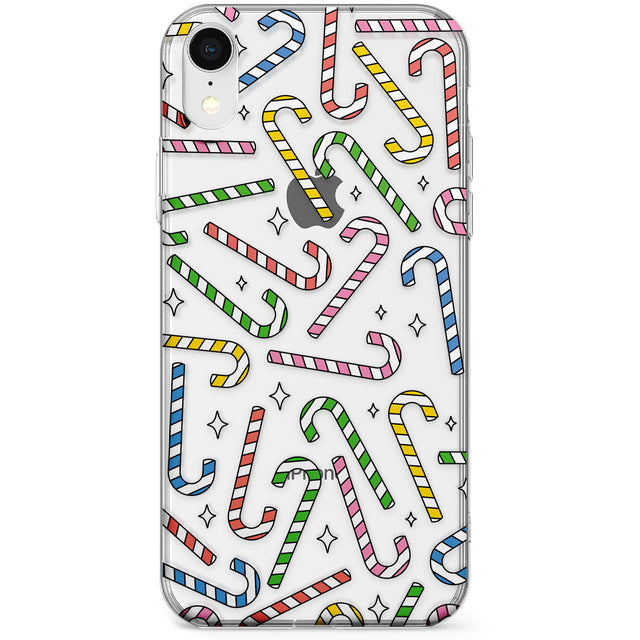 Colourful Stars & Candy Canes Phone Case for iPhone X, XS Max, XR