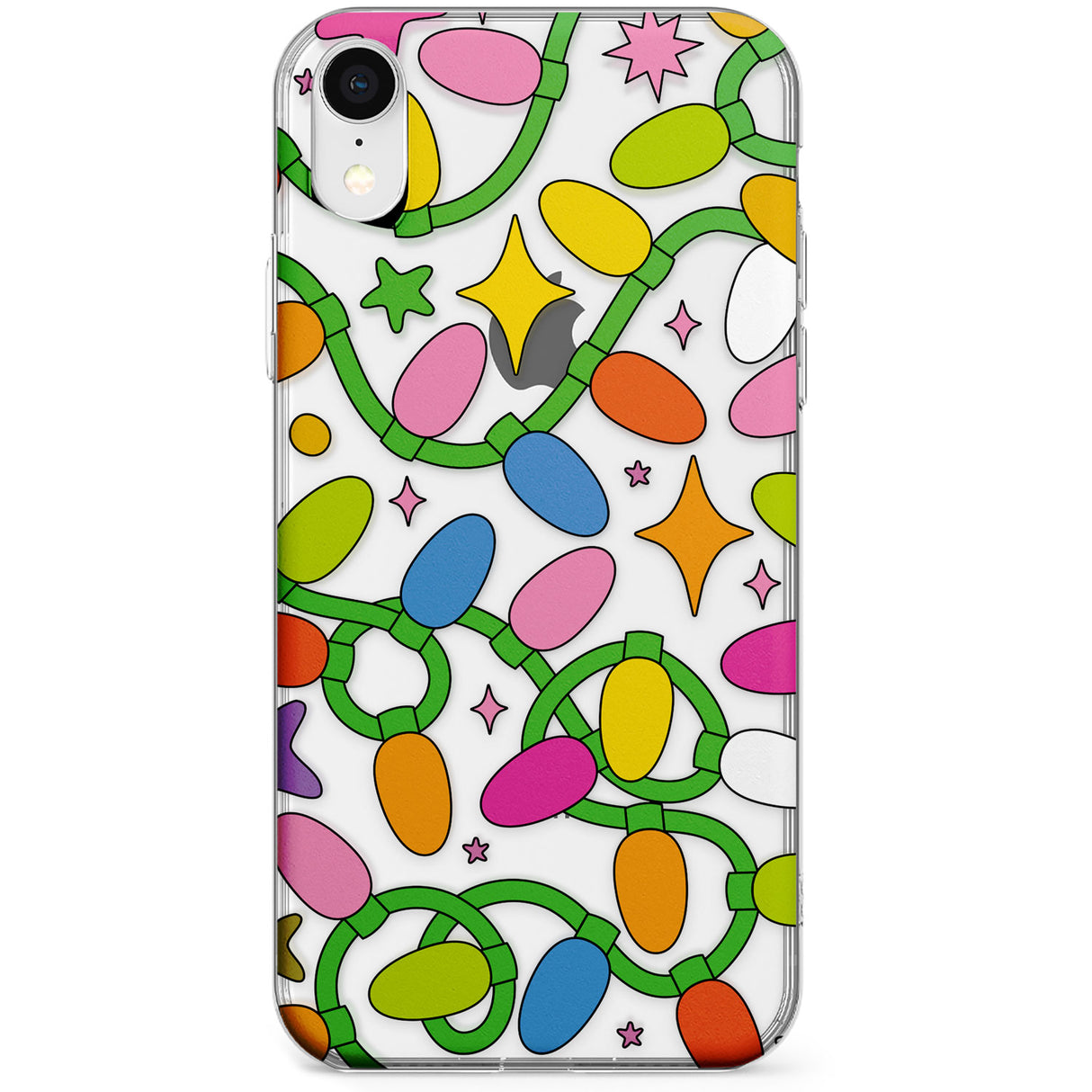 Festive Lights Pattern Phone Case for iPhone X, XS Max, XR