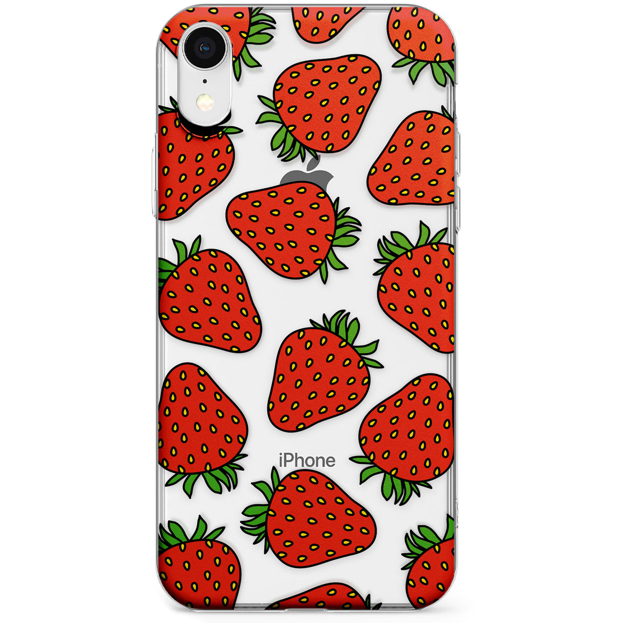 Strawberry Pattern Phone Case for iPhone X, XS Max, XR