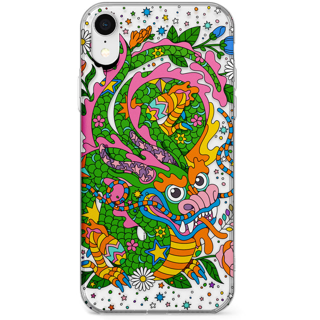 Psychedelic Jungle Dragon Phone Case for iPhone X, XS Max, XR