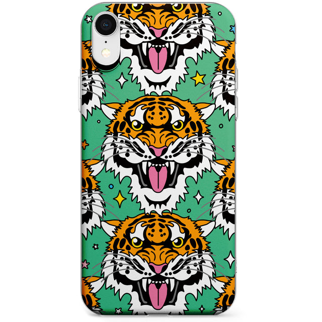 Fierce Jungle Tigers (Green) Phone Case for iPhone X, XS Max, XR