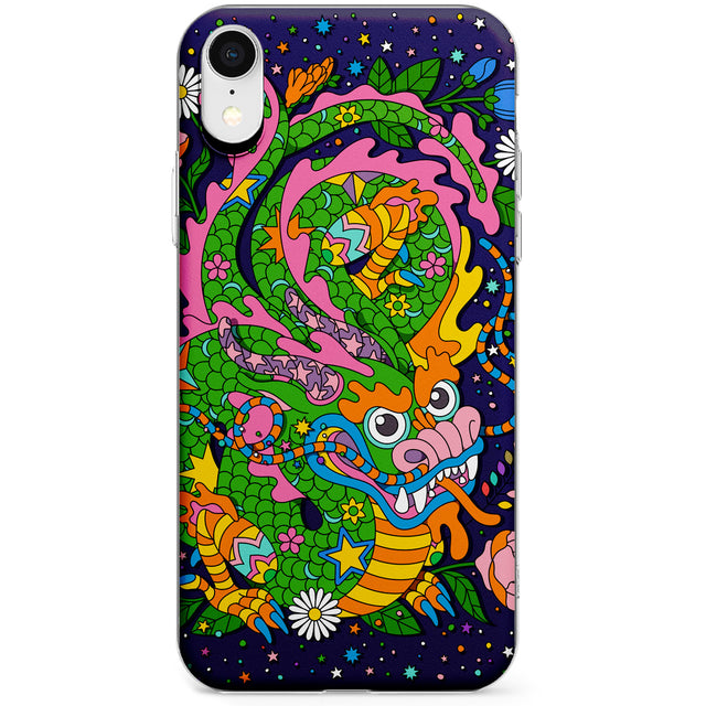 Psychedelic Jungle Dragon (Purple) Phone Case for iPhone X, XS Max, XR