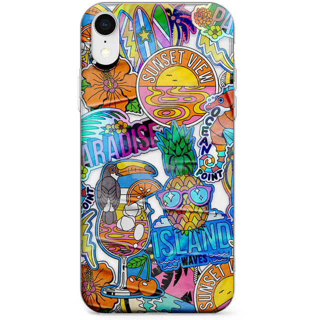 Tropical Vibes Collage Phone Case for iPhone X, XS Max, XR