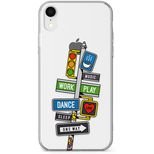 Mood Street Signs Phone Case for iPhone X, XS Max, XR