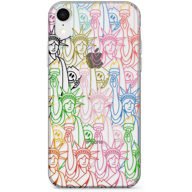 Multicolour Liberty Line Pattern Phone Case for iPhone X, XS Max, XR