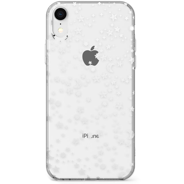 White Cosmic Galaxy Pattern Phone Case for iPhone X, XS Max, XR