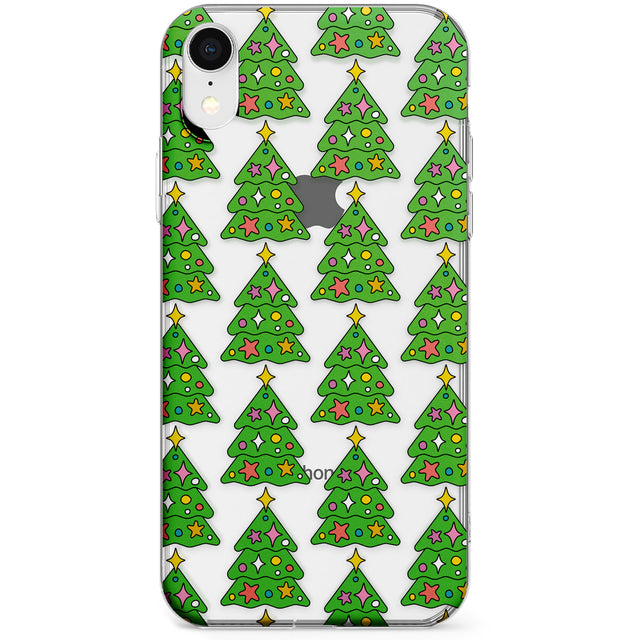 Christmas Tree Pattern (Clear) Phone Case for iPhone X, XS Max, XR