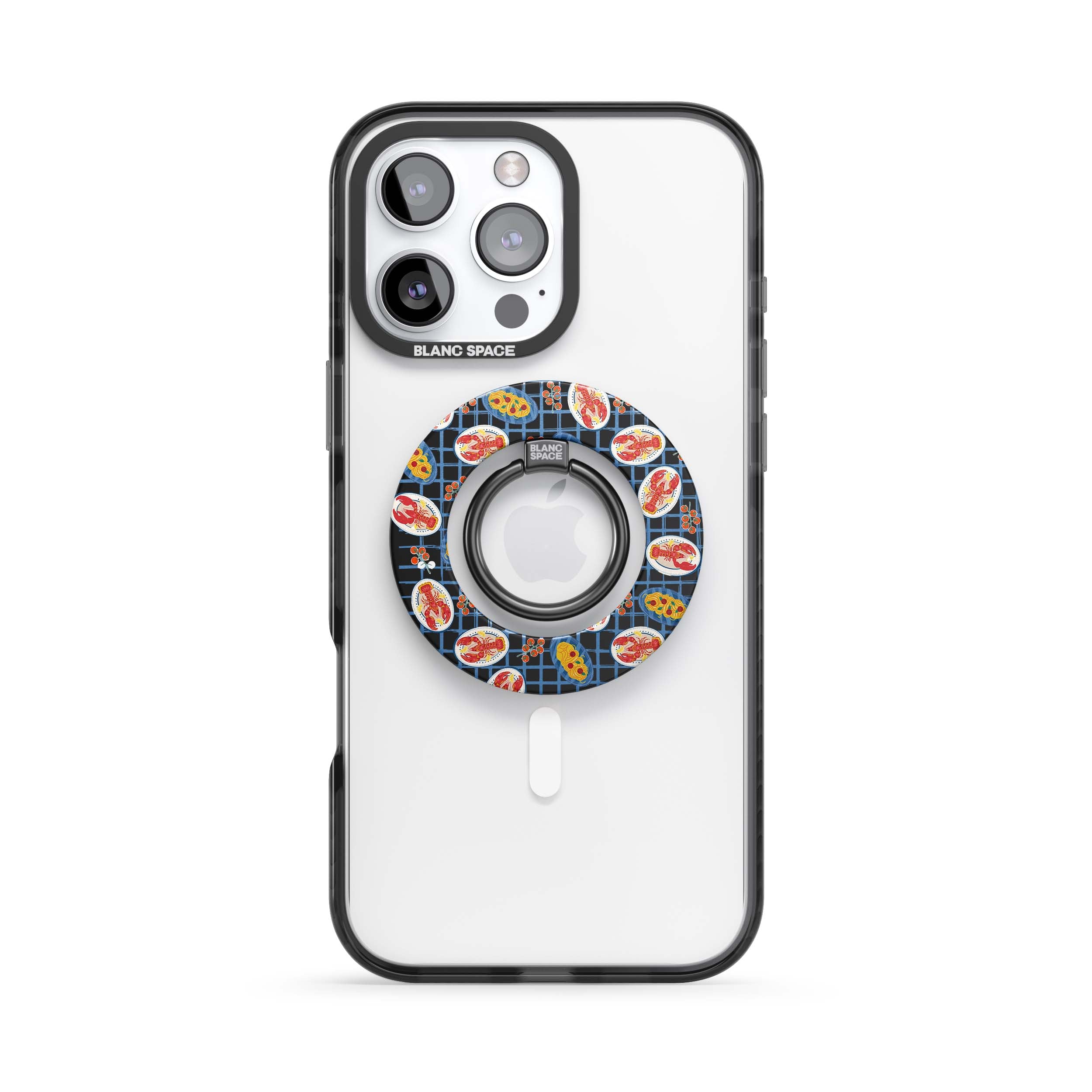 Seafood Pattern Magsafe Grip Magsafe Grip Black