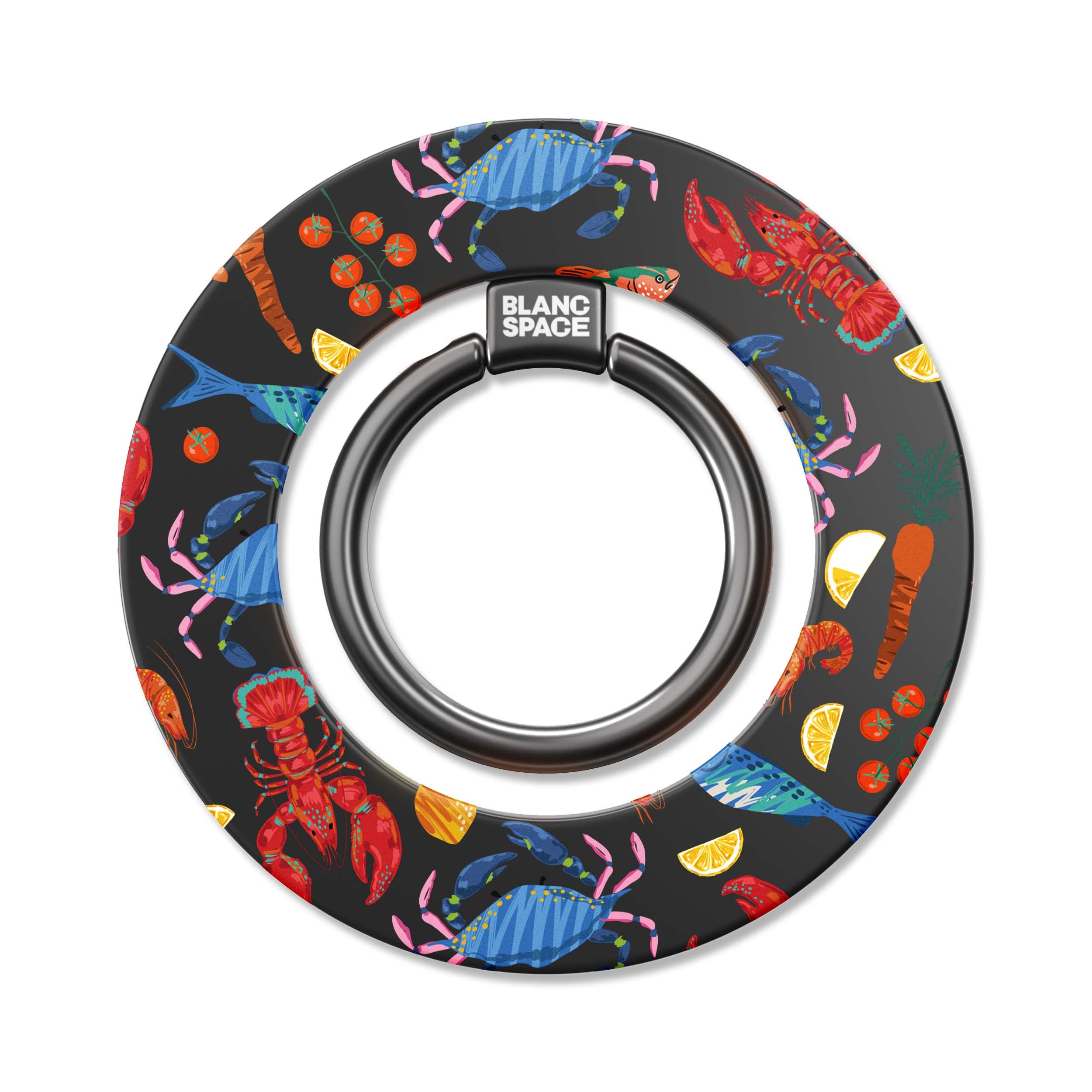 Seafood Pattern Magsafe Grip Magsafe Grip Black