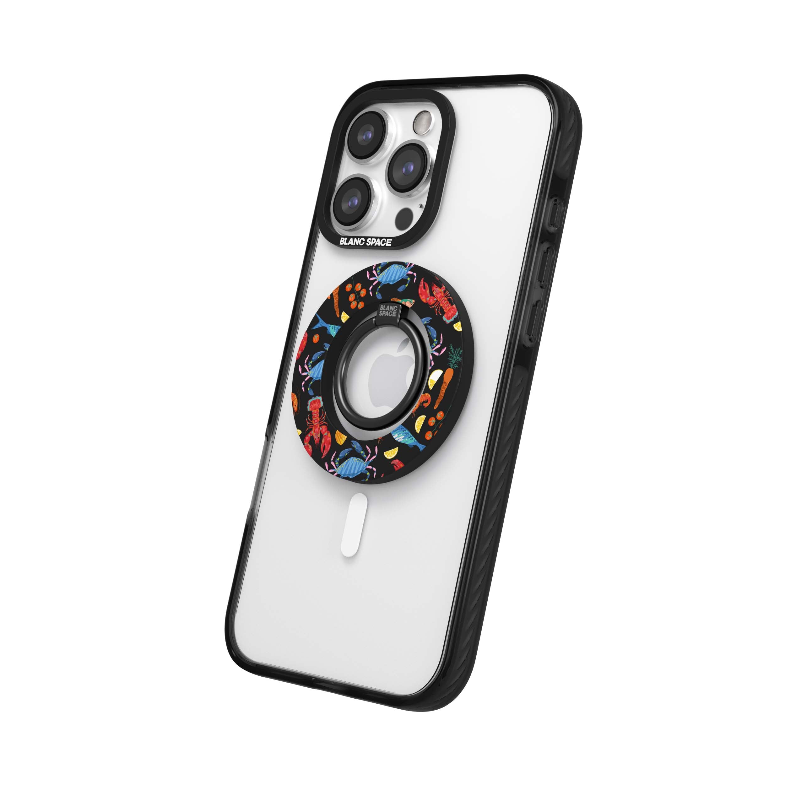 Seafood Pattern Magsafe Grip Magsafe Grip Black