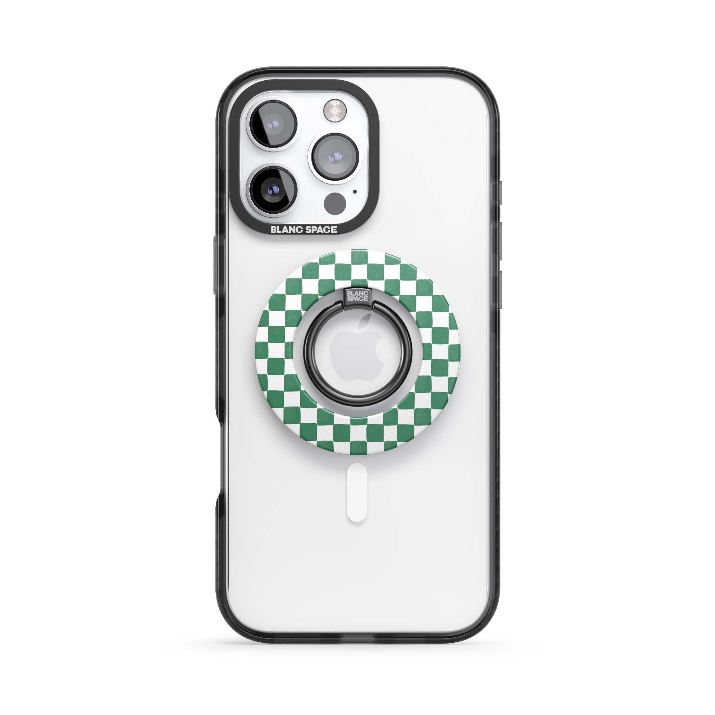 Coastal Italian Check Pattern Magsafe Grip Magsafe Grip Black