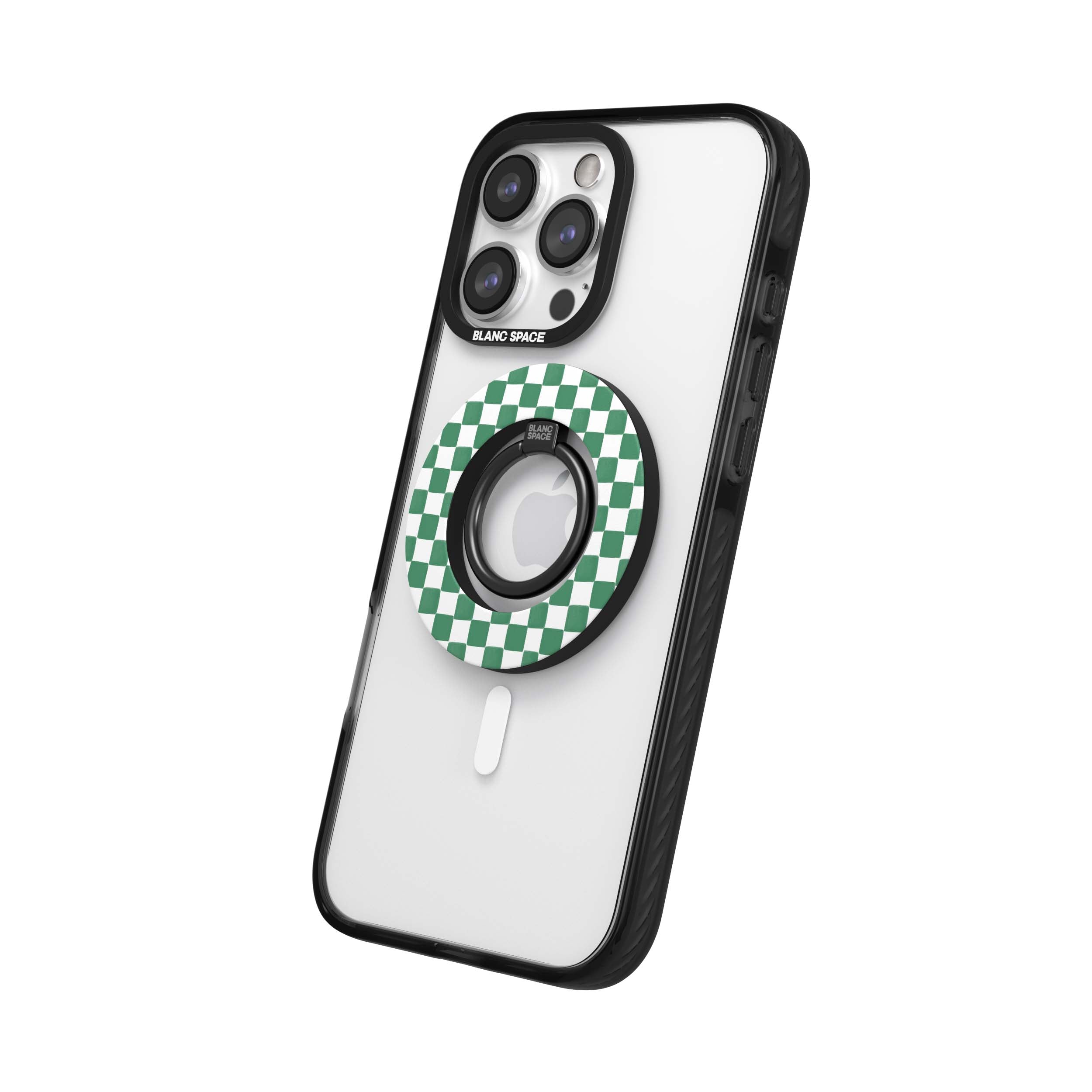 Coastal Italian Check Pattern Magsafe Grip Magsafe Grip Black