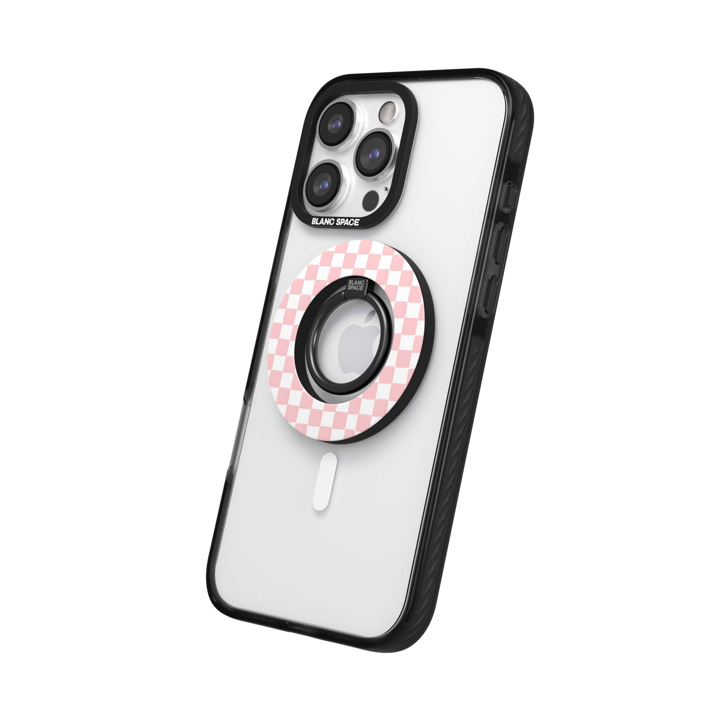 Coastal Italian Check Pattern Magsafe Grip Magsafe Grip Black