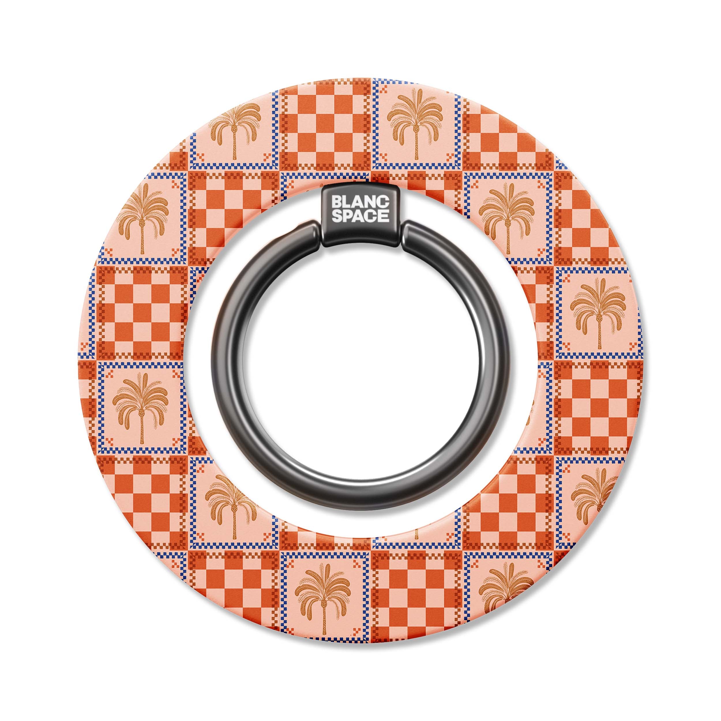 Coastal Italian Check Pattern Magsafe Grip Magsafe Grip Black