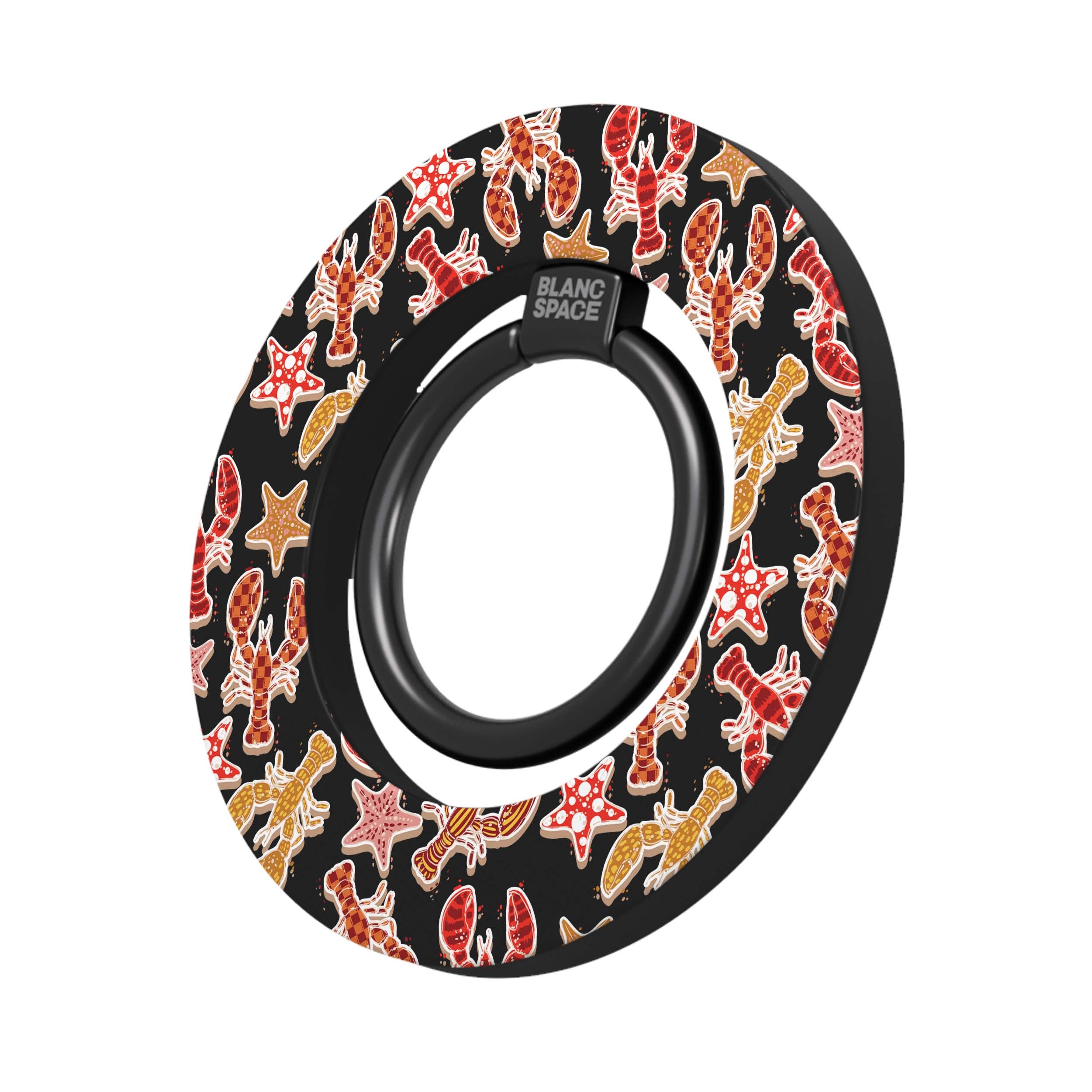 Coastal Italian Check Pattern Magsafe Grip Magsafe Grip Black