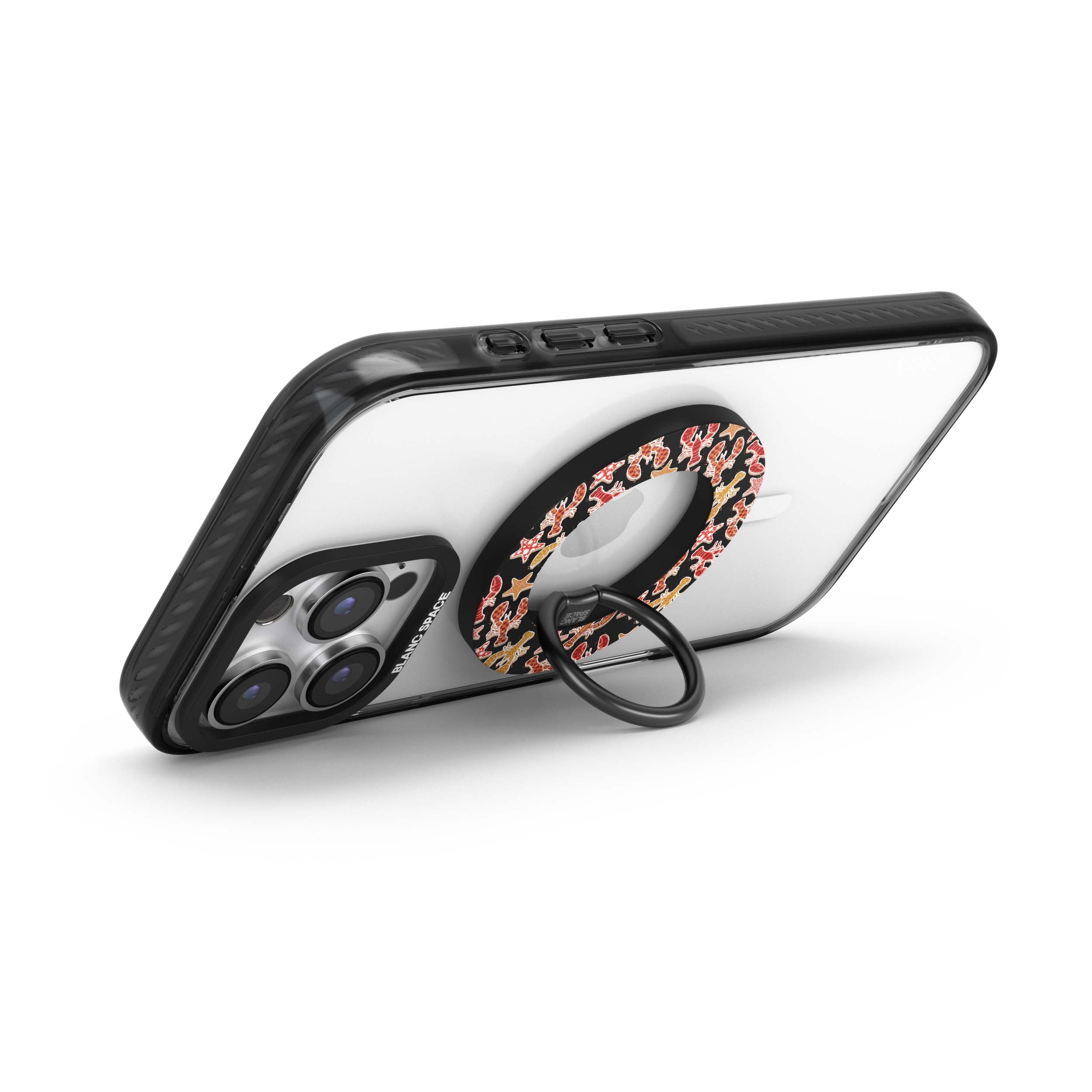 Coastal Italian Check Pattern Magsafe Grip Magsafe Grip Black