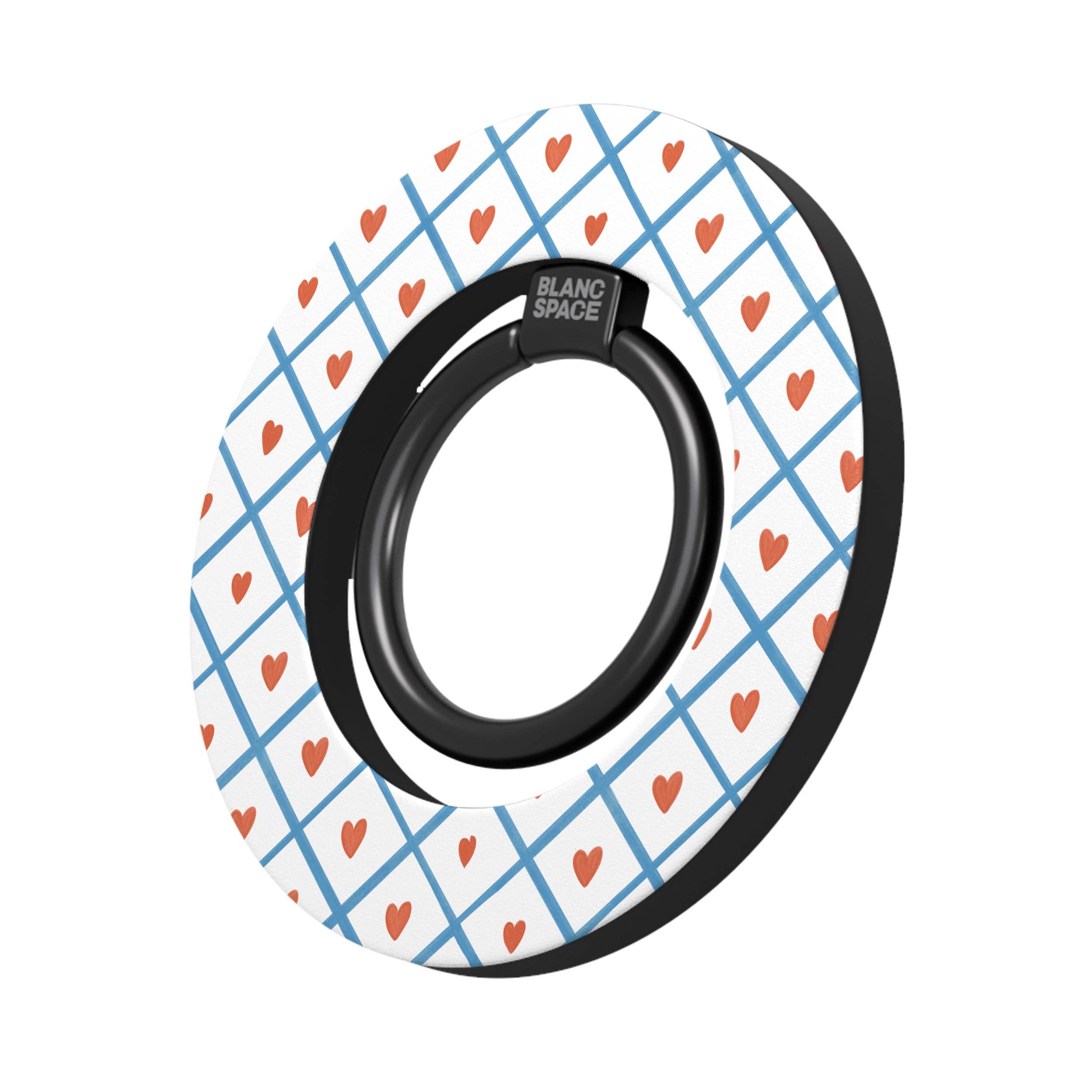 Coastal Italian Check Pattern Magsafe Grip Magsafe Grip Black