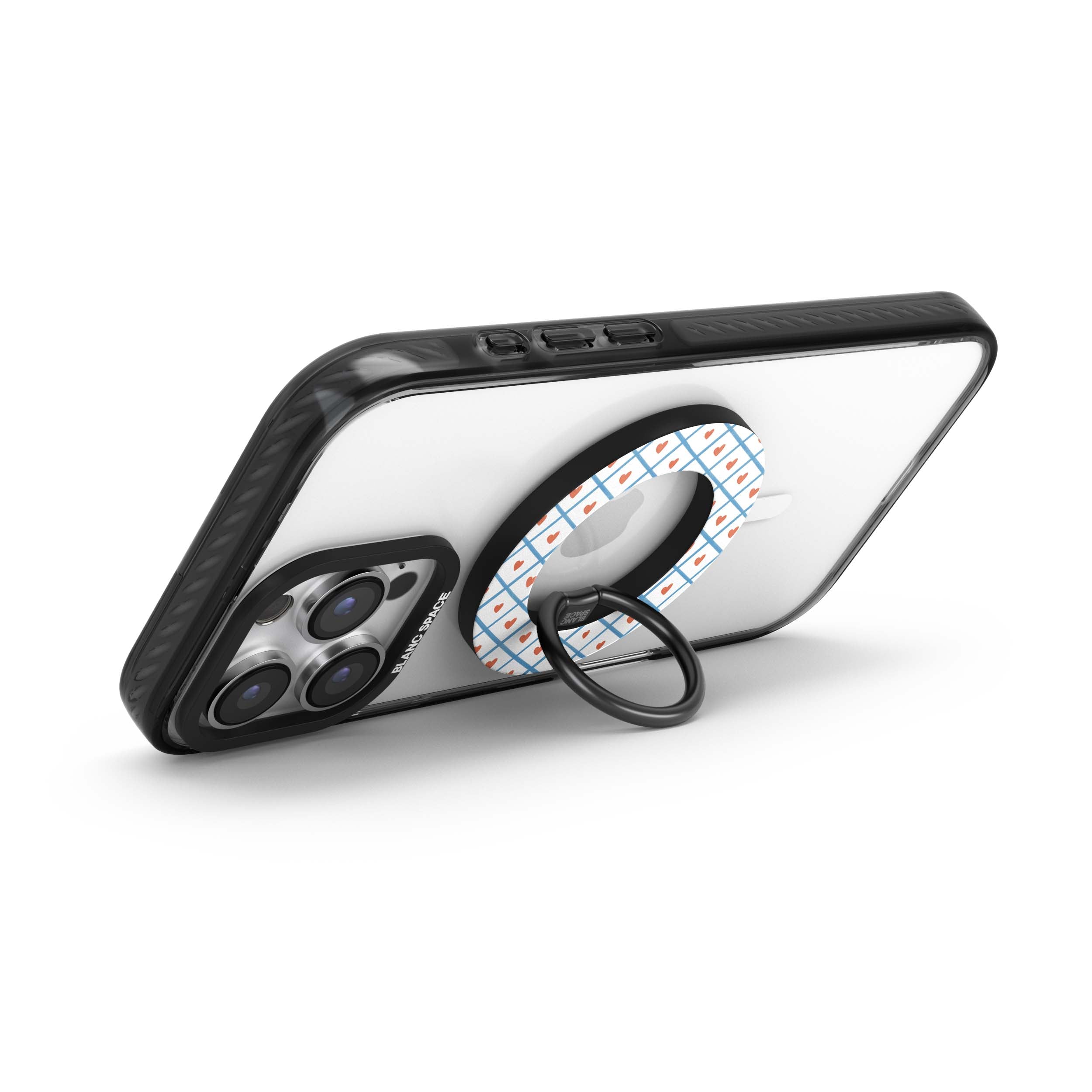 Coastal Italian Check Pattern Magsafe Grip Magsafe Grip Black